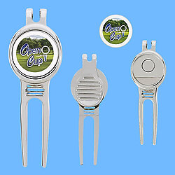Golfers Divot Tool with Ball Marker