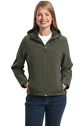 Port Authority® Textured Hooded Soft Shell Jackets
