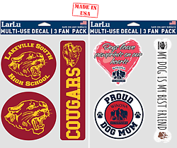 5.5"x7.75" Fan Pack Multi Use Decal