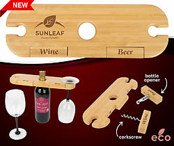 Temecula 3-Piece Bamboo Wine Caddy
