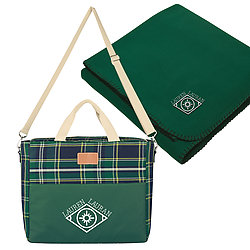 Tartan Kooler with Fleece Blanket