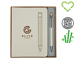 Manhattan II Gift Set w/ Magnetic Journal & Recycled Pen
