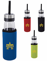 18 oz. Glass Bottle with Koozie® Kooler